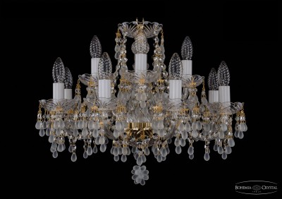 Люстра хрустальная Bohemia Ivele 1410/8+4/195/G/0300