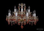 Люстра хрустальная Bohemia Ivele 1410/8+4/195/G/7010