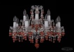 Люстра хрустальная Bohemia Ivele 1410/8+4/195/Ni/7010