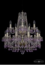 Люстра хрустальная Bohemia Ivele 1410/10+5/195/2d/G/V7010