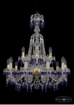 Люстра хрустальная Bohemia Ivele 1410/10+5/240/XL-80/G/V3001