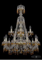 Люстра хрустальная Bohemia Ivele 1410/10+5/240/XL-91/2d/G/V1003