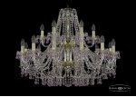 Люстра хрустальная Bohemia Ivele 1410/10+5/300/2d/G/V7010
