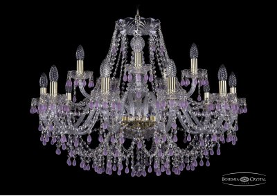 Люстра хрустальная Bohemia Ivele 1410/10+5/300/G/V7010