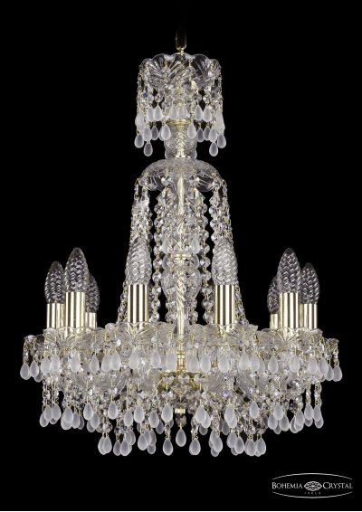 Люстра хрустальная Bohemia Ivele 1410/10/141/XL-58/G/V0300