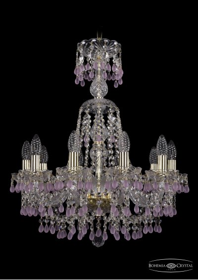 Люстра хрустальная Bohemia Ivele 1410/10/195/XL-66/G/V7010