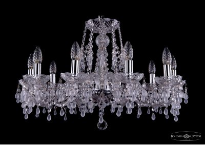 Люстра хрустальная Bohemia Ivele 1410/10/240/Ni/V0300 Люстра хрустальная Bohemia Ivele 1410/10/240/Ni/V0300