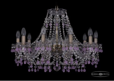 Люстра хрустальная Bohemia Ivele 1410/10/240/Pa/V7010