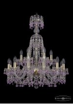Люстра хрустальная Bohemia Ivele 1410/12+6/240/XL-80/G/V7010