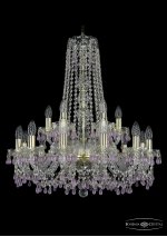 Люстра хрустальная Bohemia Ivele 1410/12+6/240/h-74/G/V7010