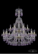 Люстра хрустальная Bohemia Ivele 1410/12+6/300/XL-95/2d/G/V7010