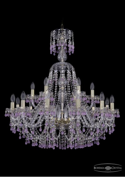 Люстра хрустальная Bohemia Ivele 1410/12+6/300/XL-95/G/V7010