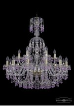 Люстра хрустальная Bohemia Ivele 1410/12+6/300/XL-95/G/V7010