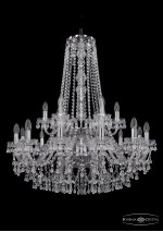 Люстра хрустальная Bohemia Ivele 1410/12+6/300/h-95/2d/Ni/V0300