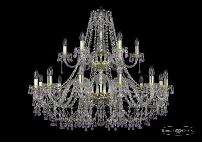 Люстра хрустальная Bohemia Ivele 1410/12+6/360/2d/G/V7010