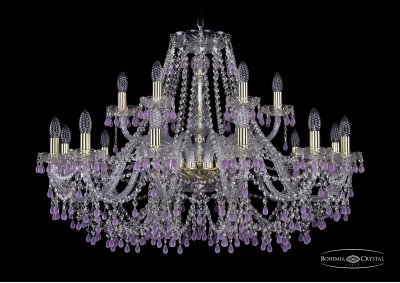Люстра хрустальная Bohemia Ivele 1410/12+6/360/G/V7010