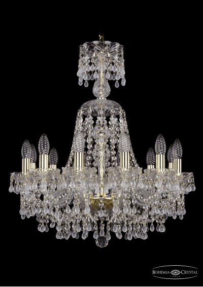 Люстра хрустальная Bohemia Ivele 1410/12/195/XL-67/G/V0300