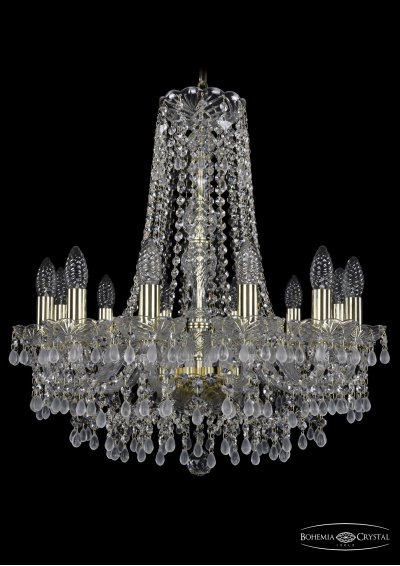 Люстра хрустальная Bohemia Ivele 1410/12/195/h-60/G/V0300 Люстра хрустальная Bohemia Ivele 1410/12/195/h-60/G/V0300