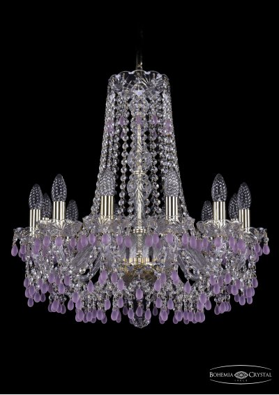 Люстра хрустальная Bohemia Ivele 1410/12/195/h-60/G/V7010 Люстра хрустальная Bohemia Ivele 1410/12/195/h-60/G/V7010