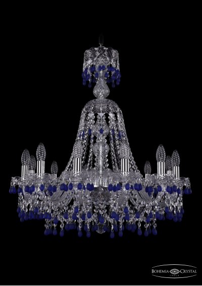 Люстра хрустальная Bohemia Ivele 1410/12/240/XL-74/Ni/V3001 Люстра хрустальная Bohemia Ivele 1410/12/240/XL-74/Ni/V3001