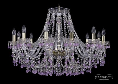 Люстра хрустальная Bohemia Ivele 1410/12/300/G/V7010 Люстра хрустальная Bohemia Ivele 1410/12/300/G/V7010