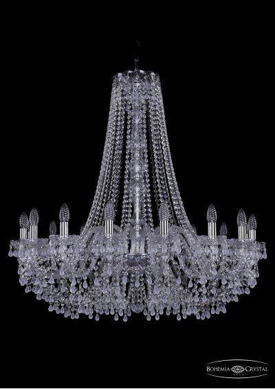 Люстра хрустальная Bohemia Ivele 1410/16/360/h-95/Ni/V0300 Люстра хрустальная Bohemia Ivele 1410/16/360/h-95/Ni/V0300