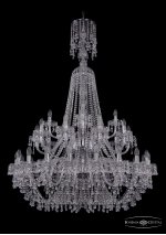 Люстра хрустальная Bohemia Ivele 1410/20+10+5/400/XL-160/2d/Ni/V0300