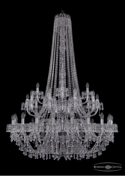 Люстра хрустальная Bohemia Ivele 1410/20+10+5/400/h-160/2d/Ni/V0300 Люстра хрустальная Bohemia Ivele 1410/20+10+5/400/h-160/2d/Ni/V0300