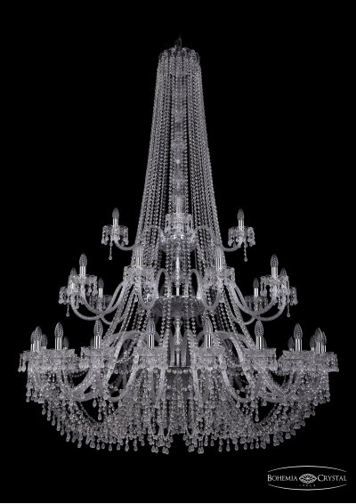 Люстра хрустальная Bohemia Ivele 1410/20+10+5/530/h-200/3d/Ni/V0300