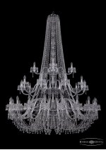 Люстра хрустальная Bohemia Ivele 1410/20+10+5/530/h-200/3d/Ni/V0300