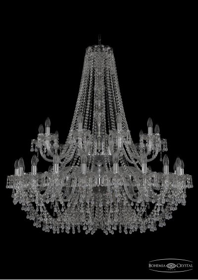 Люстра хрустальная Bohemia Ivele 1410/20+10/400/2d/Ni/V0300