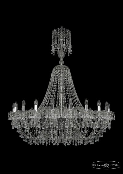 Люстра хрустальная Bohemia Ivele 1410/20/400/XL-130/Ni/V0300 Люстра хрустальная Bohemia Ivele 1410/20/400/XL-130/Ni/V0300