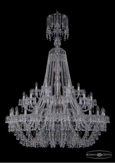 Люстра хрустальная Bohemia Ivele 1410/24+12+6/460/XL-175/2d/Ni/V0300