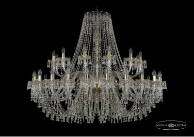 Люстра хрустальная Bohemia Ivele 1410/24+12/530/G/V0300