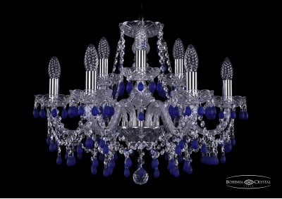 Люстра хрустальная Bohemia Ivele 1410/6+3/195/Ni/V3001
