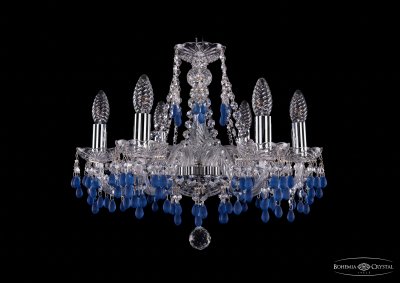 Люстра хрустальная Bohemia Ivele 1410/6/160/Ni/V3001 Люстра хрустальная Bohemia Ivele 1410/6/160/Ni/V3001