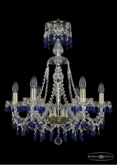 Люстра хрустальная Bohemia Ivele 1410/6/195/XL-66/G/V3001