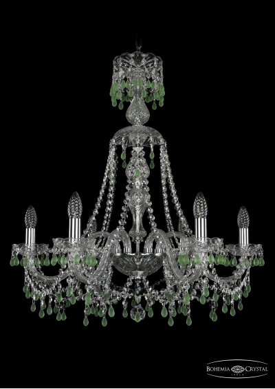 Люстра хрустальная Bohemia Ivele 1410/6/240/XL-74/Ni/V5001