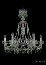Люстра хрустальная Bohemia Ivele 1410/6/240/XL-74/Ni/V5001