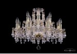 Люстра хрустальная Bohemia Ivele 1410/8+4/195/G/V0300