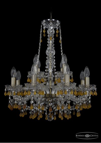 Люстра хрустальная Bohemia Ivele 1410/8+4/195/h-63/Pa/V1003