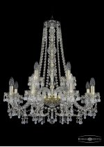 Люстра хрустальная Bohemia Ivele 1410/8+4/240/h-74/G/V0300