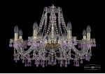 Люстра хрустальная Bohemia Ivele 1410/8/240/G/V7010