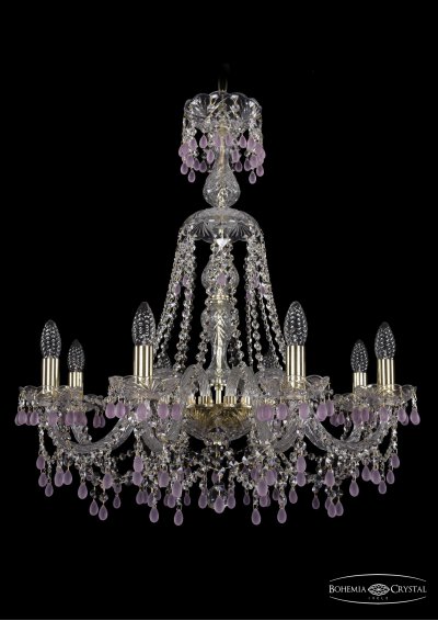 Люстра хрустальная Bohemia Ivele 1410/8/240/XL-74/G/V7010