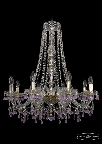 Люстра хрустальная Bohemia Ivele 1410/8/240/h-74/G/V7010