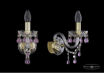 Светильник настенный бра Bohemia Ivele 1410B/1/141/G/V7010