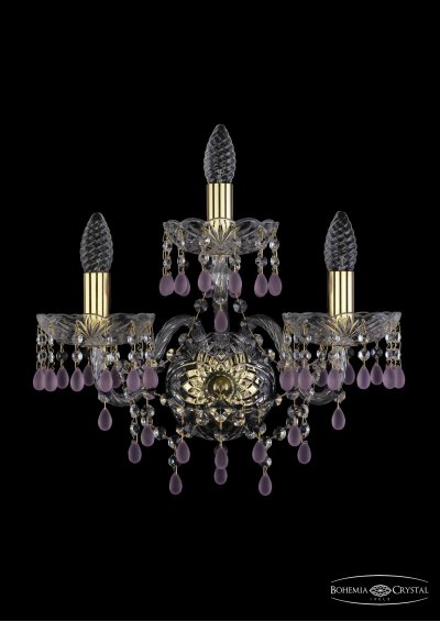 Светильник настенный бра Bohemia Ivele 1410B/2+1/160/XL/G/V7010