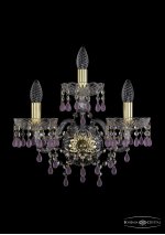 Светильник настенный бра Bohemia Ivele 1410B/2+1/160/XL/G/V7010