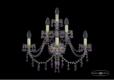 Светильник настенный бра Bohemia Ivele 1410B/3+2+1/240/G/V7010