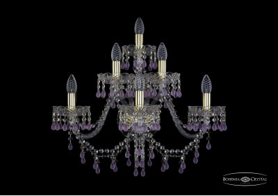 Светильник настенный бра Bohemia Ivele 1410B/3+2+1/240/XL/G/V7010